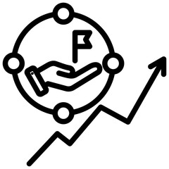 Ipo Process Outline Icon