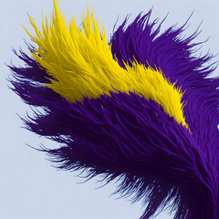 purple yellow hair background