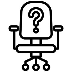 Job Vacancy Outline Icon