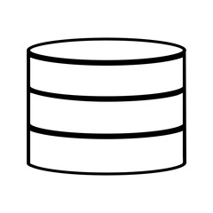 database storage vector icon technology
