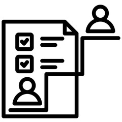 Succession Planing Outline Icon