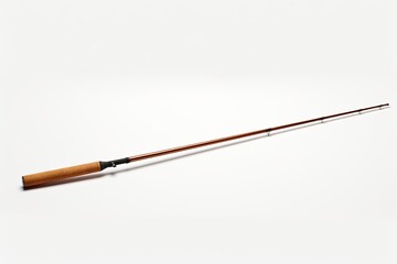 Fishing rod isolated on a white background