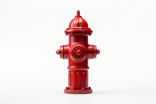 A fire hydrant isolated on a white background