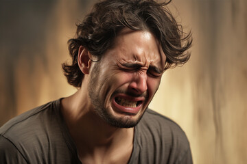 Fototapeta premium The man is upset