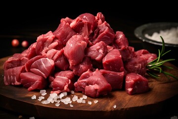 Naklejka premium beef meat pieces