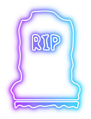 Set of Halloween neon