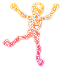 Set of Halloween neon