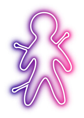 Set of Halloween neon