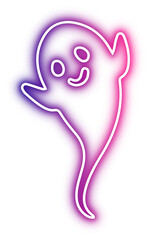 Set of Halloween neon