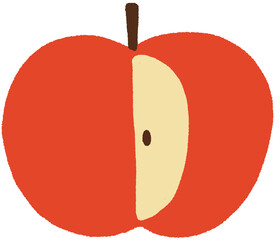 red apple illustration