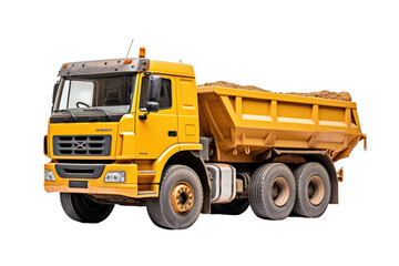 Dump Truck Chronicles on isolated background