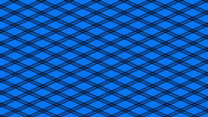 Blue and black plaid rhombus pattern as a background