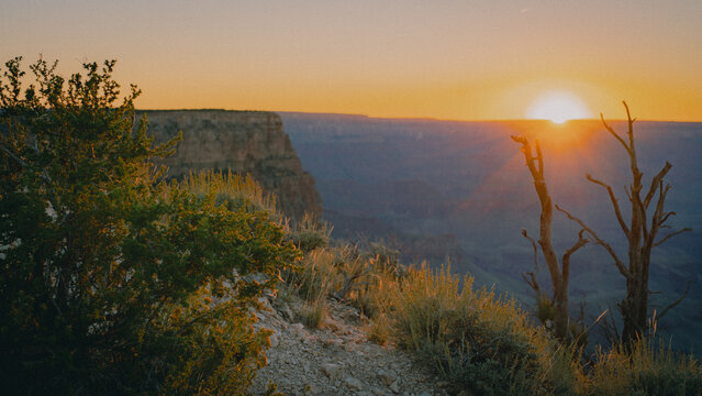Sunset in the grand canyon
