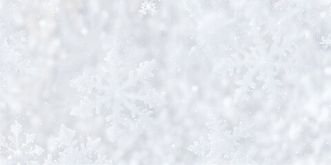 Frost pattern background. Frozen texture in winter (ice crystals) with snowflakes. Snowy sparkle Christmas background