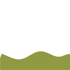 Obraz premium Abstract Landscape Bottom Page Border