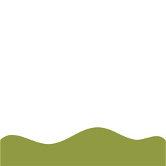 Fototapeta premium Abstract Landscape Bottom Page Border