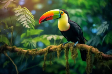 Foto op Plexiglas toucan on a branch © Amir