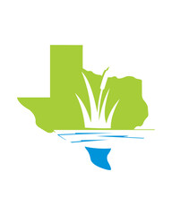 texas lake logo , nature logo - obrazy, fototapety, plakaty