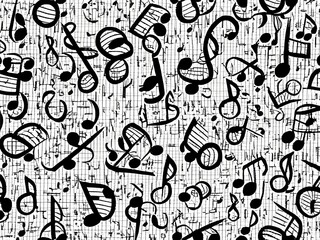 Obraz premium seamless pattern with music notes