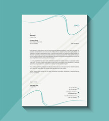 Vector business letterhead template design