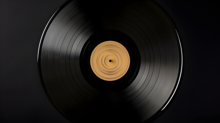 brown vinyl record with black background