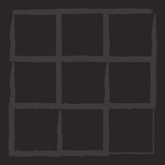 Grunge square and rectangle frames. Ink empty black boxes set. Rectangle borders collections. Rubber square stamp imprint. Vector illustration isolated on white background.
