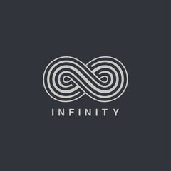 infinity symbol vector graphic design