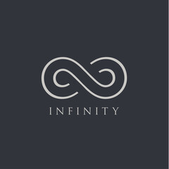 Fototapeta premium infinity symbol vector graphic design