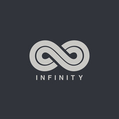 infinity symbol vector graphic design