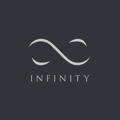 infinity symbol vector graphic design