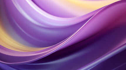 Abstract smooth purple and gold waves background