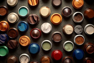 assortment of coffee capsules. Generative AI