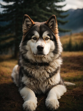 husky dog, alaskan malamute dog