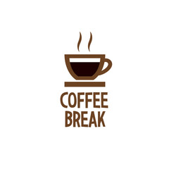 Coffee break logo vector design