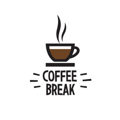 Coffee break logo vector design