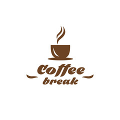 Coffee break logo vector design