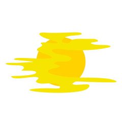 sun shining vector doodle