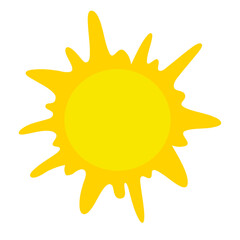 sun shining vector doodle