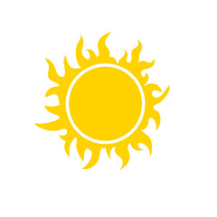 sun shining vector doodle