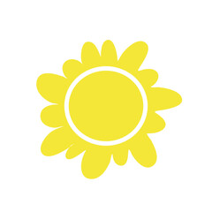 sun shining vector doodle