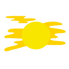 sun shining vector doodle