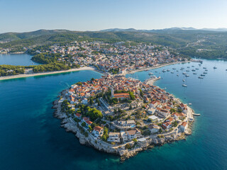Croatia - Dalmatia - Primosten amazing landscape from drone view, this is the most amazing...