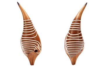 Bongo Antelope Horns Featuring on isolated background