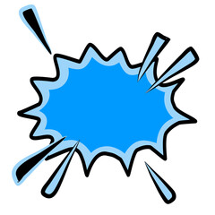 Obraz premium Comic Blank Text Speech Dialogue Bubble