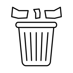 Paper Bin Icon Design