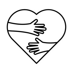 Obraz premium Hug Icon Design