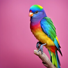 colorful bird, colored bird, rainbow bird, bird, rainbow lorikeet on branch, parrot, cute, beautiful, rainbow lorikeet parrot