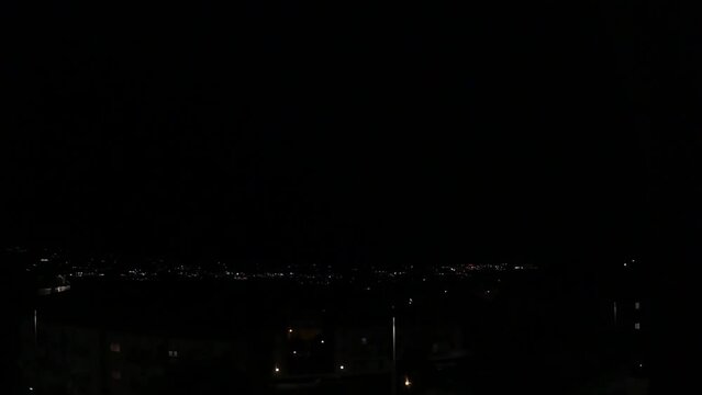 Thunderstorm at night