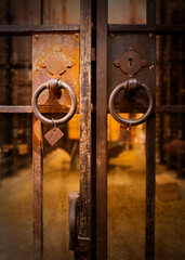 Locked Wine Cellar Gates
