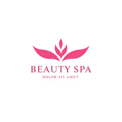 spa beauty logo layout design